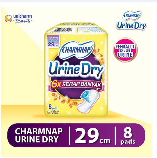 CHARMNAP URINE DRY 29CM 8'S