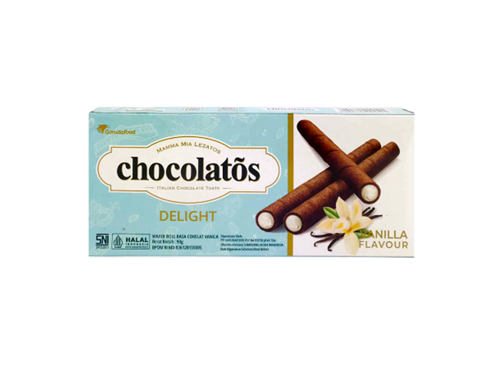 CHOCOLATOS WAFER ROLL VANILLA 90 GR