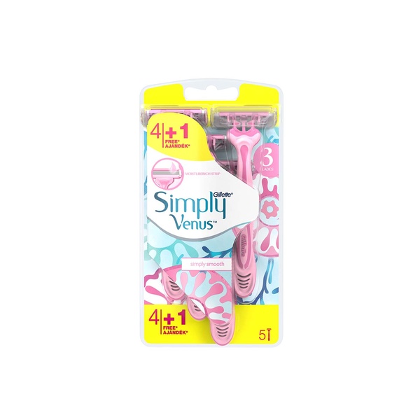 GILLETTE SIMPLY VENUS 4+1 FREE RAZOR