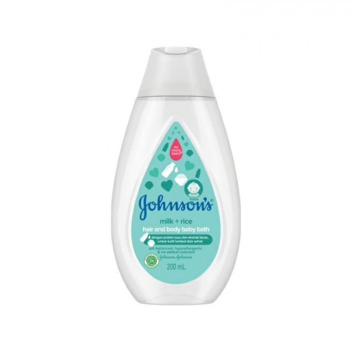 JOHNSONS MILK+RICE HB BATH 100 ML