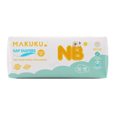 MAKUKU AIR DIAPERS COMFORT FIT TAPE NB40