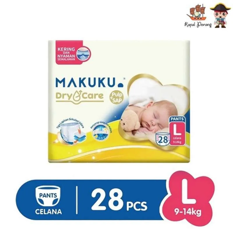MAKUKU DIAPERS DRYCARE PANTS L28