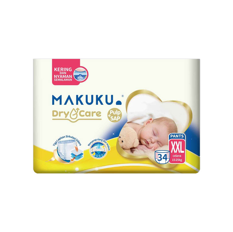 MAKUKU DIAPERS DRYCARE PANTS XXL34