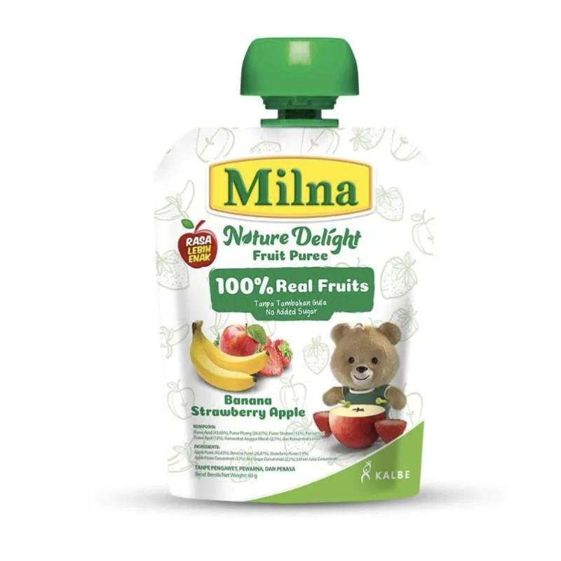 MILNA NATURE DELIGHT BANANA STRAW APEL 80 GR
