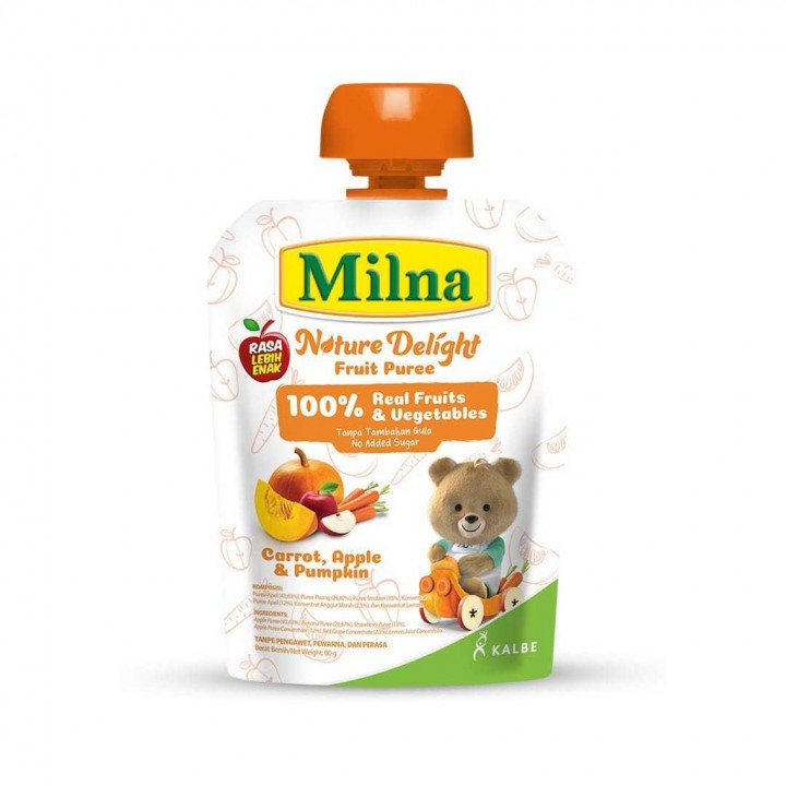 MILNA NATURE DELIGHT CARROT APPLE PUMPKIN 80 GR