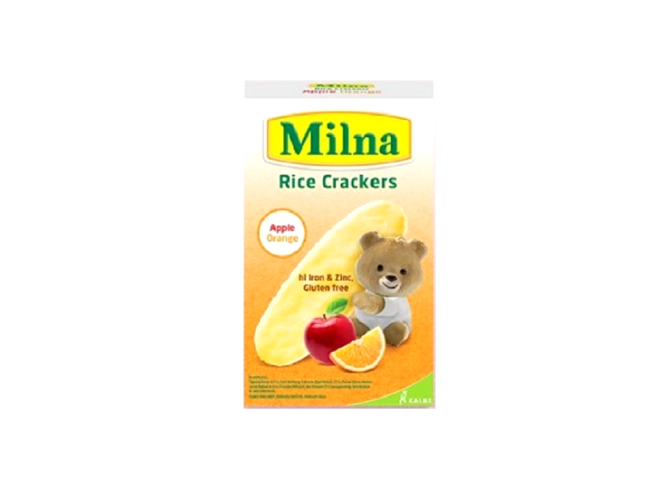 MILNA RICE CRACKERS APPLE ORANGE 5'SX4GR
