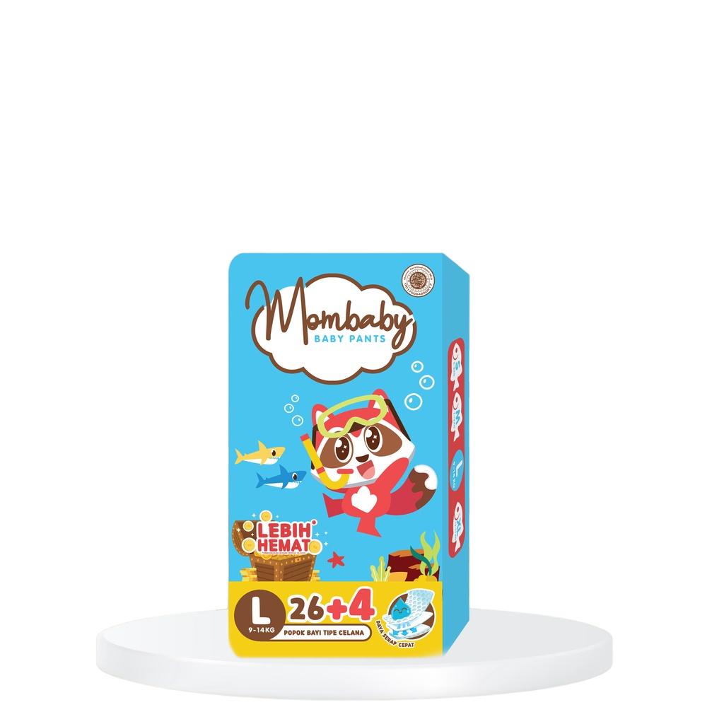 MOMBABY BABY PANTS JUMBO PACK L 26+4