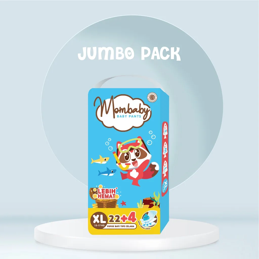 MOMBABY BABY PANTS JUMBO PACK XL 22+4