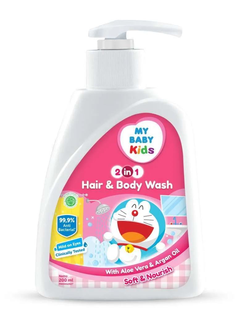 MY BABY KIDS HB WASH PINK PUMP 200 ML