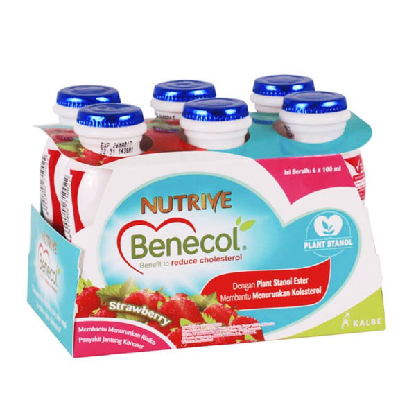 NUTRIVE BENECOL STRAWBERRY  6 X 100 ML
