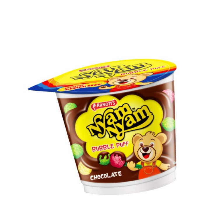 NYAM NYAM BUBBLE PUFF CHOCO 18 GR