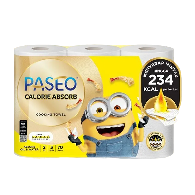 PASEO KITCHEN TOWEL 3ROLLS 2PLY