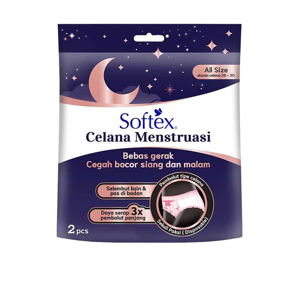 SOFTEX CELANA MENSTRUASI 2'S