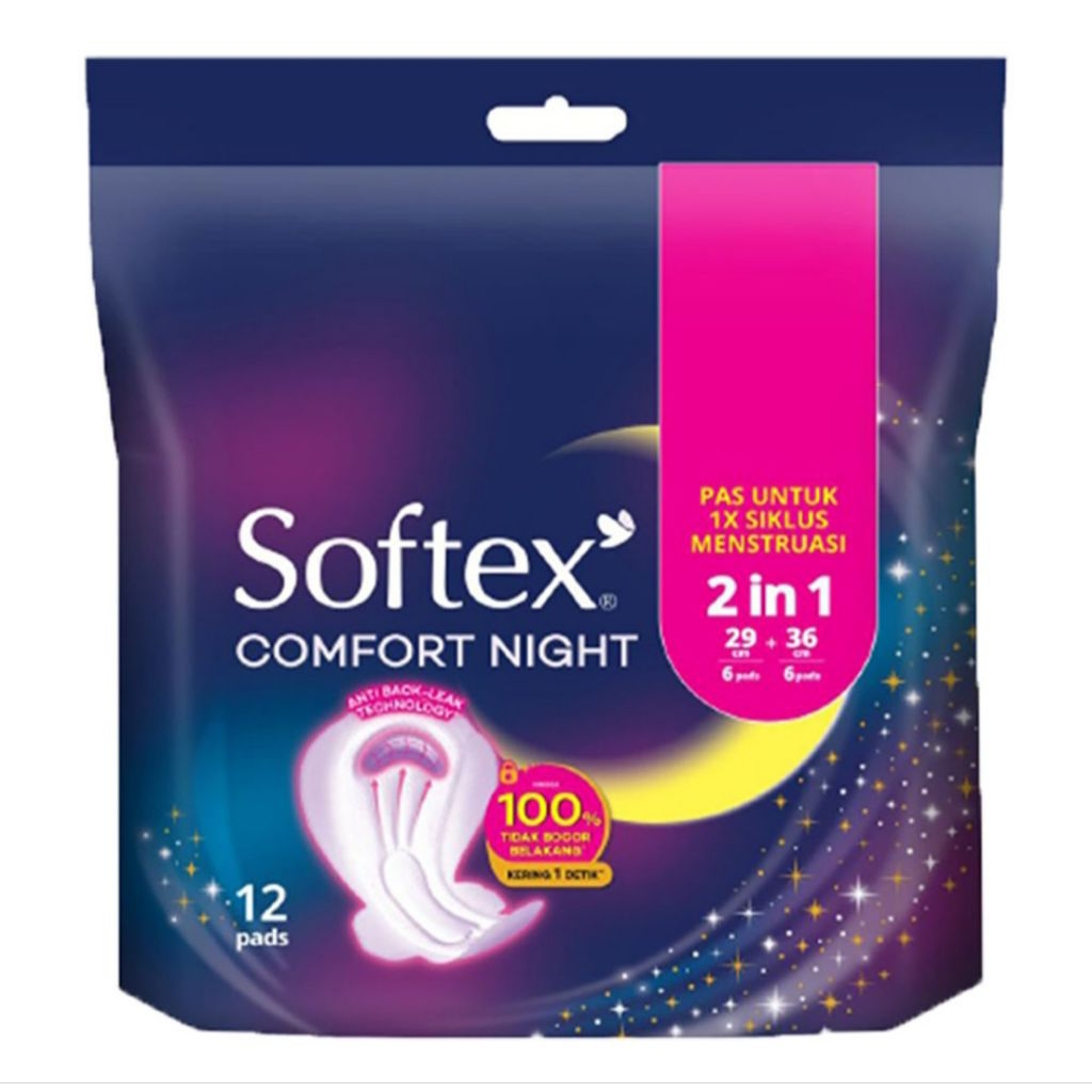 SOFTEX COMFORT NIGHT ABL 2IN1
