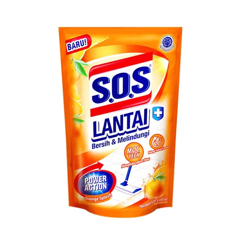 SOS PEMB. LANTAI ORANGE SPLASH REF 725ML