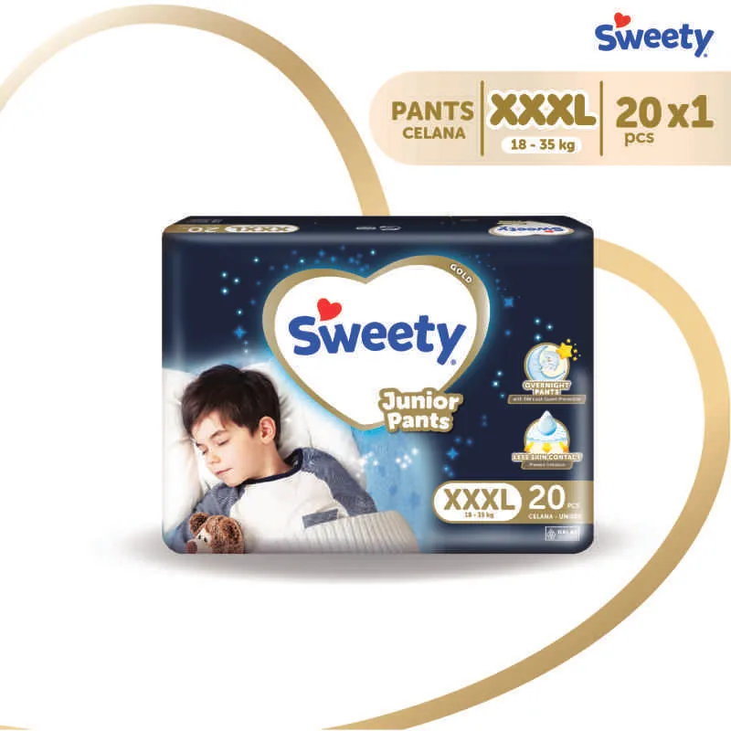 SWEETY GOLD JUNIOR PANTS XXXL 20'S