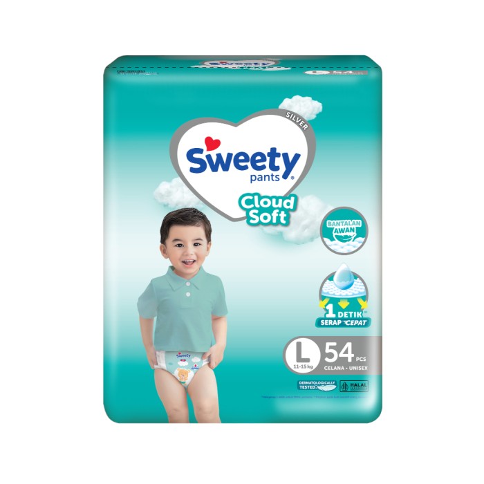 SWEETY SILVER PANTS L 54