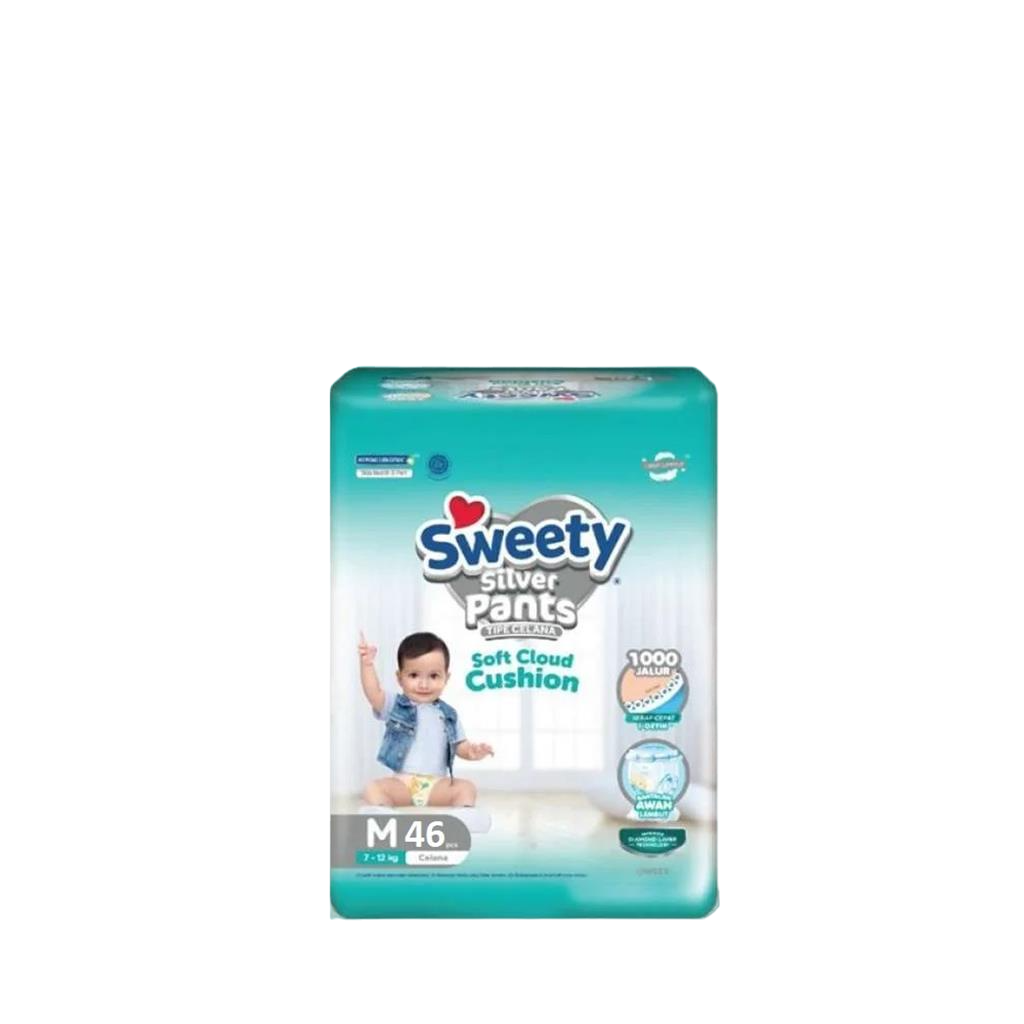 SWEETY SILVER PANTS M 46